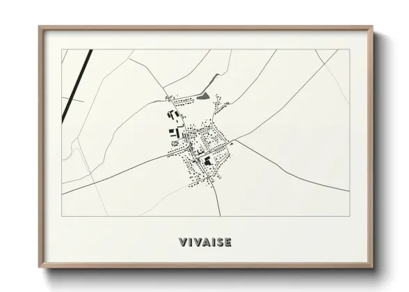Une affiche de carte sur Vivaise