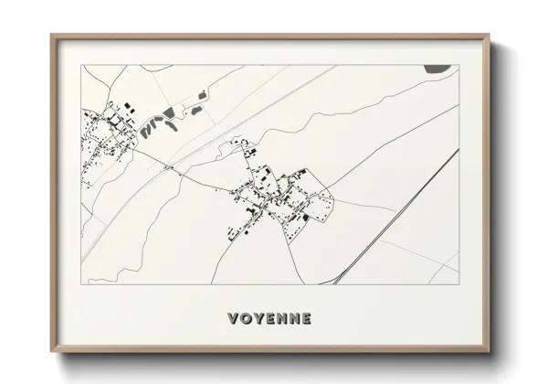 Une affiche de carte sur Voyenne
