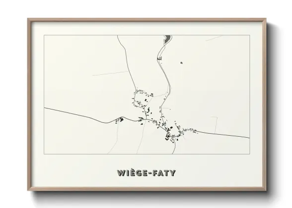 Une affiche de carte sur Wiège-Faty