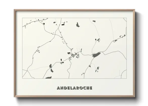 Une affiche de carte sur Andelaroche