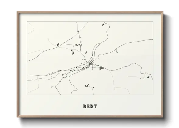 Une affiche de carte sur Bert