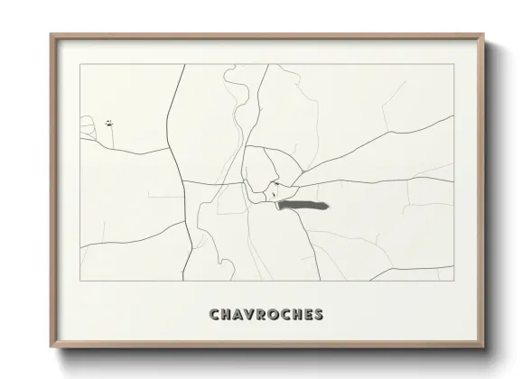 Une affiche de carte sur Chavroches