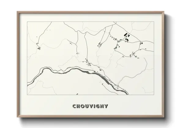 Une affiche de carte sur Chouvigny