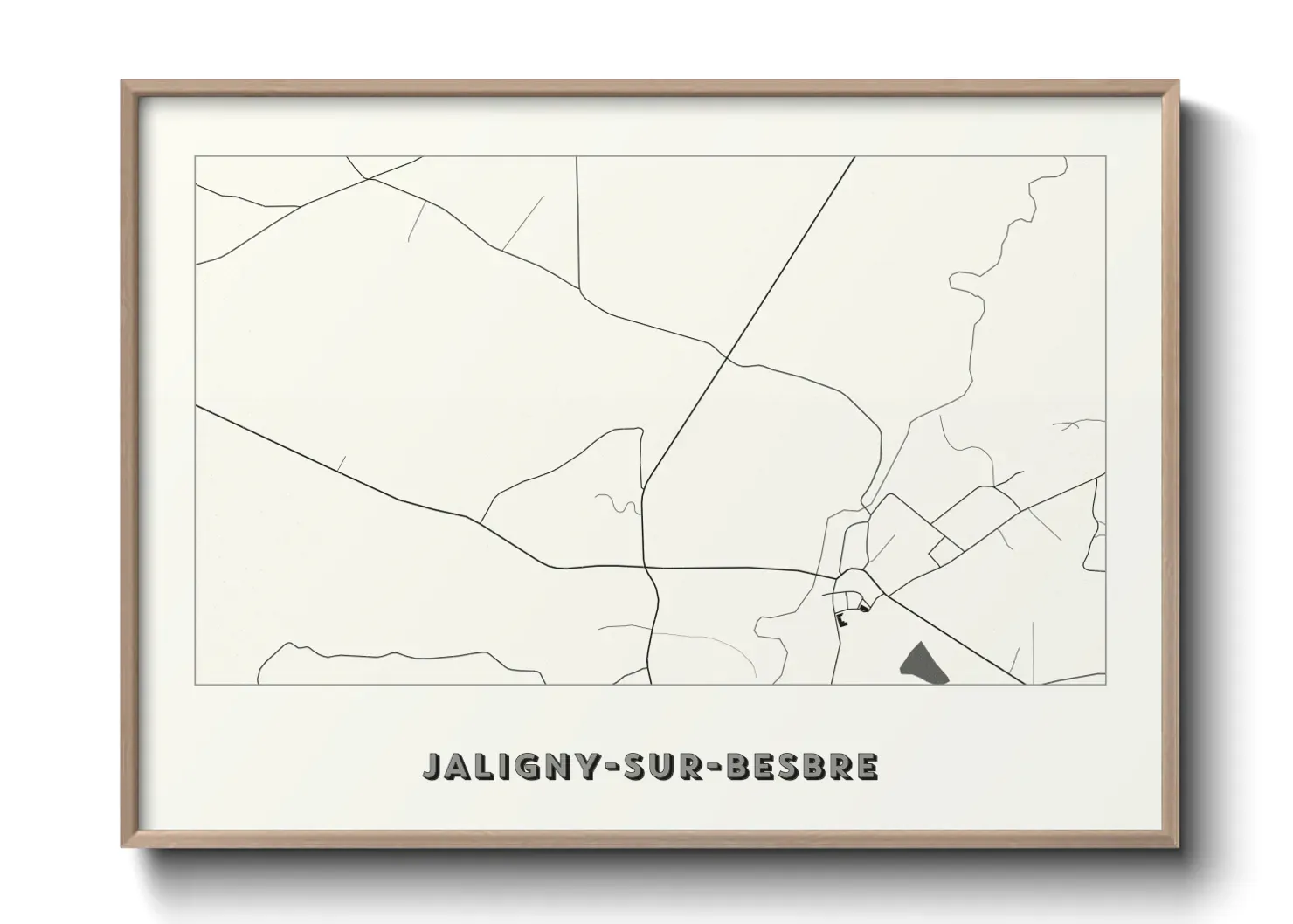 Un poster carteJaligny-sur-Besbre