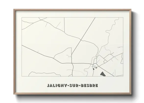 Une affiche de carte sur Jaligny-sur-Besbre