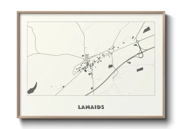 Une affiche de carte sur Lamaids