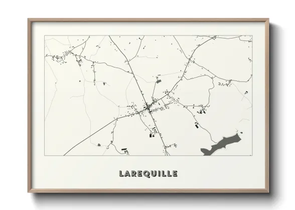 Une affiche de carte sur Larequille