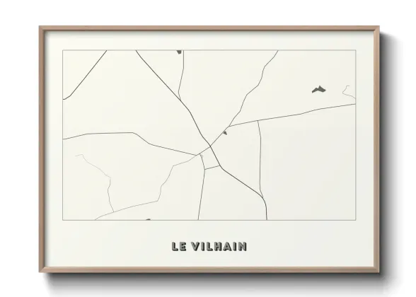 Une affiche de carte sur Le Vilhain
