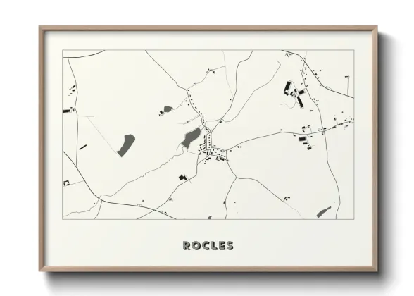 Une affiche de carte sur Rocles