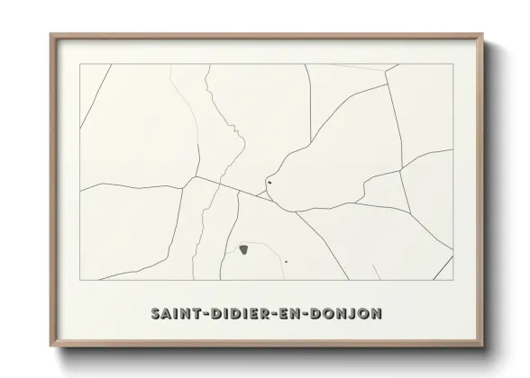 Une affiche de carte sur Saint-Didier-en-Donjon