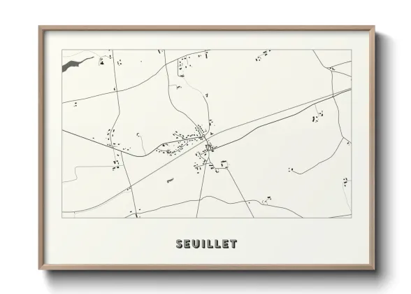 Une affiche de carte sur Seuillet