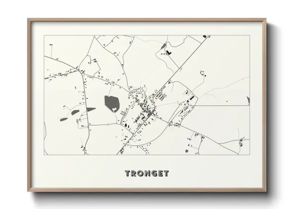Une affiche de carte sur Tronget