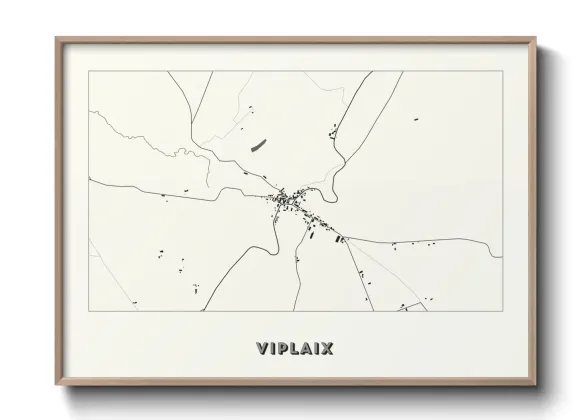 Une affiche de carte sur Viplaix