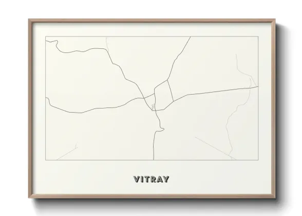 Une affiche de carte sur Vitray