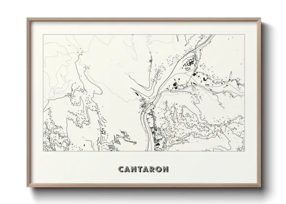 Une affiche de carte sur Cantaron