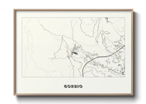 Une affiche de carte sur Gorbio