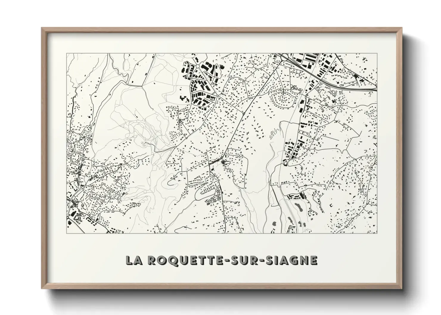 Un poster carteLa Roquette-sur-Siagne