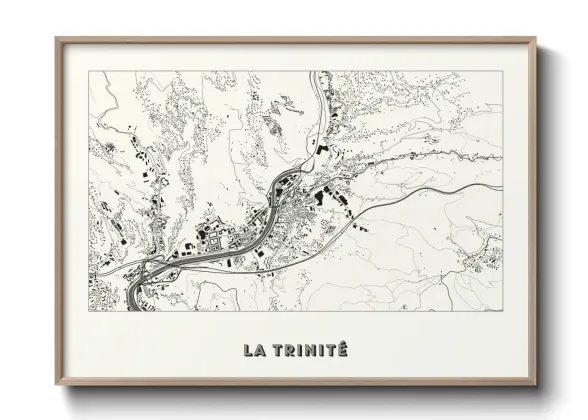 Une affiche de carte sur La Trinité