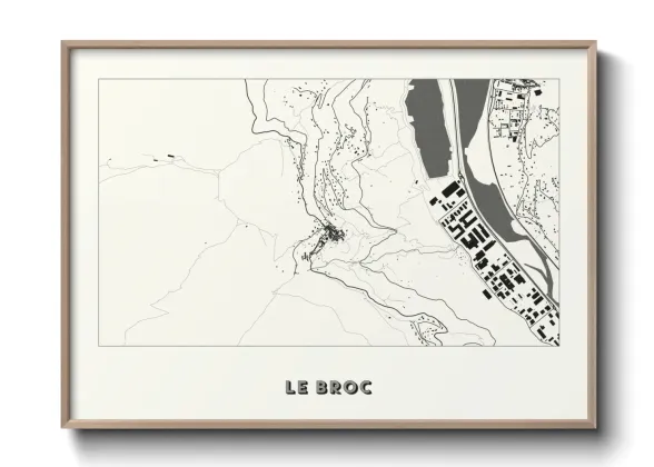 Une affiche de carte sur Le Broc