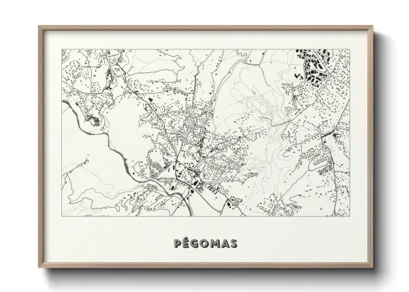 Une affiche de carte sur Pégomas