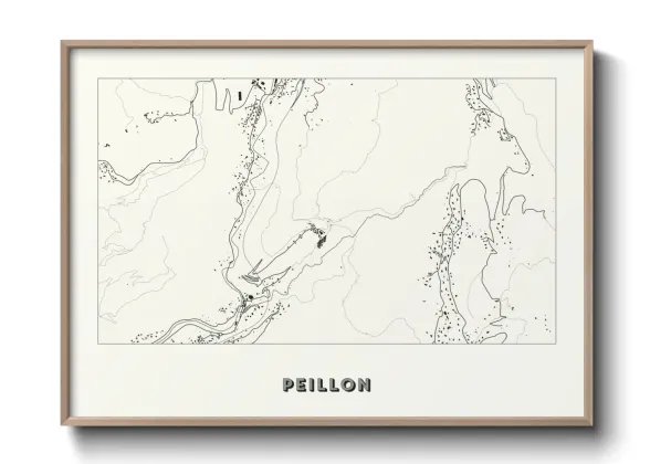 Une affiche de carte sur Peillon