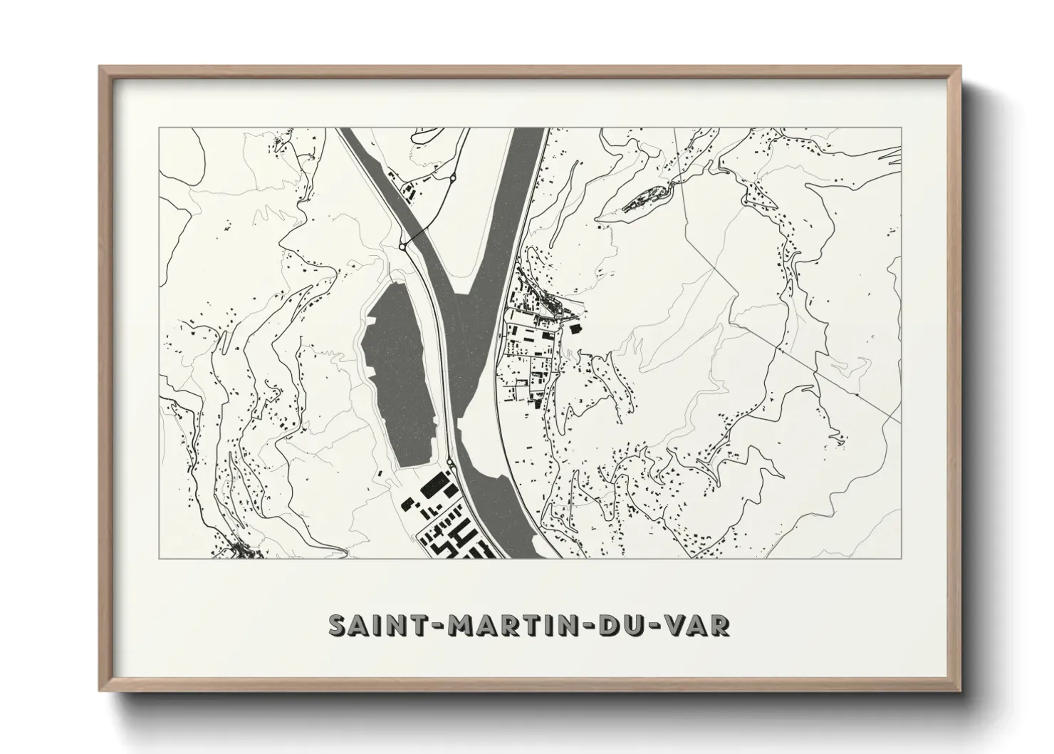 Un poster carteSaint-Martin-du-Var