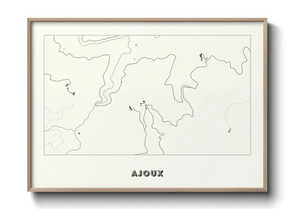 Une affiche de carte sur Ajoux