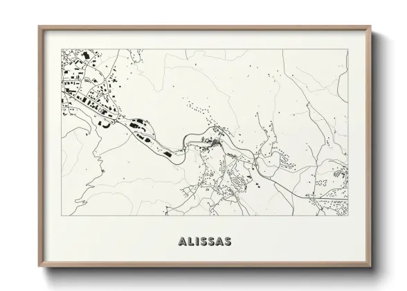 Une affiche de carte sur Alissas