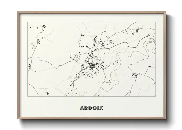 Une affiche de carte sur Ardoix