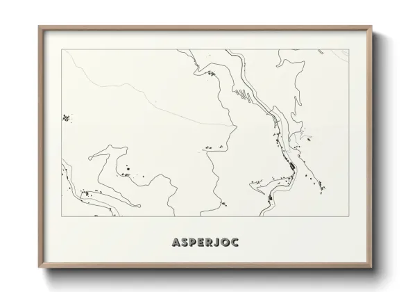 Une affiche de carte sur Asperjoc
