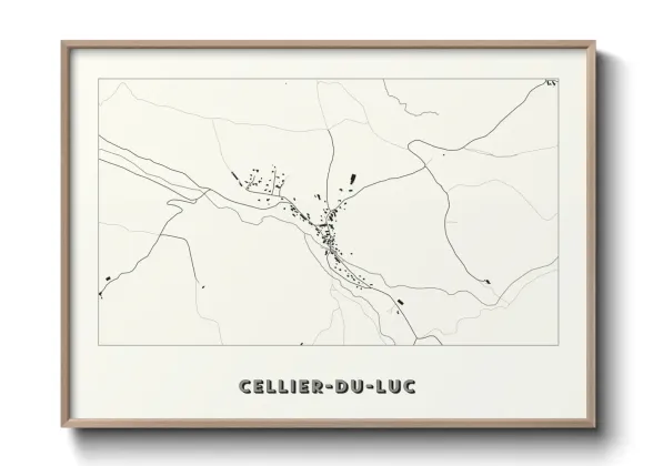 Une affiche de carte sur Cellier-du-Luc