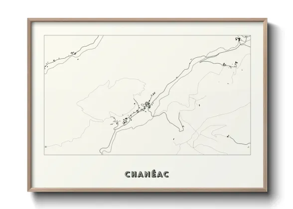 Une affiche de carte sur Chanéac