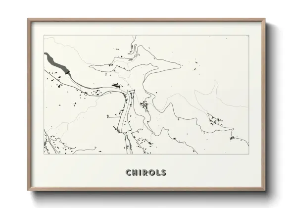 Une affiche de carte sur Chirols