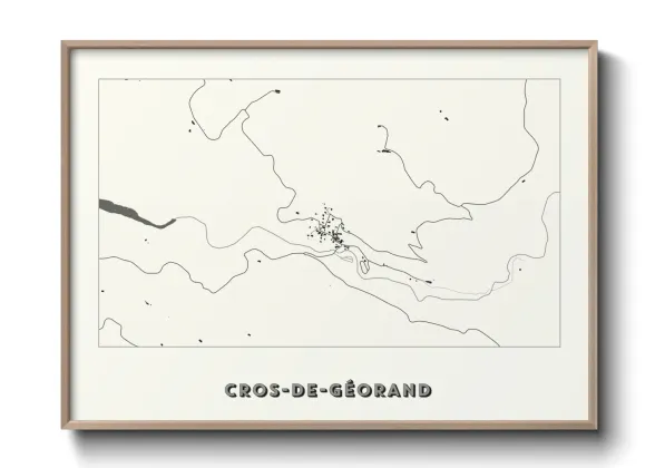 Une affiche de carte sur Cros-de-Géorand