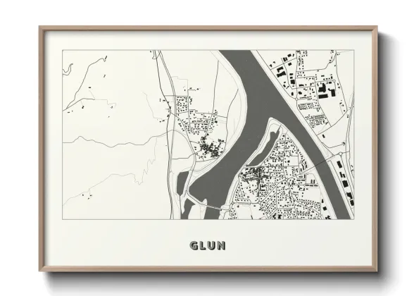 Une affiche de carte sur Glun
