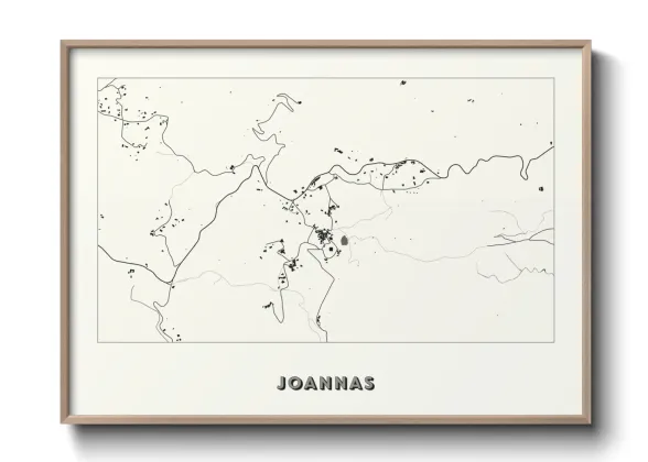 Une affiche de carte sur Joannas
