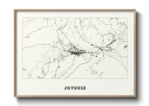 Une affiche de carte sur Joyeuse