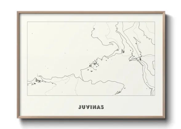 Une affiche de carte sur Juvinas