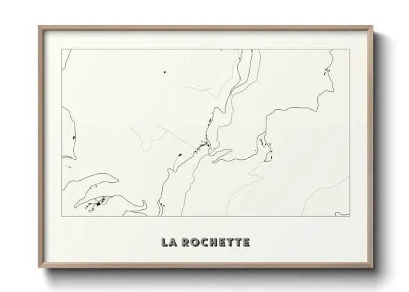 Une affiche de carte sur La Rochette
