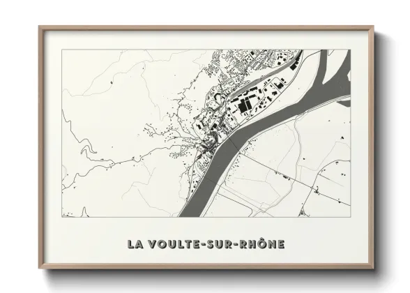 Une affiche de carte sur La Voulte-sur-Rhône
