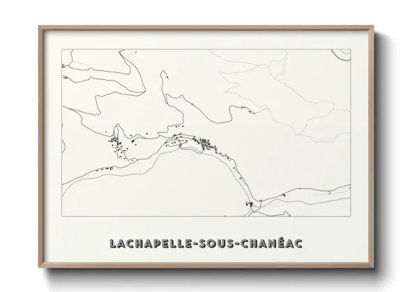 Une affiche de carte sur Lachapelle-sous-Chanéac