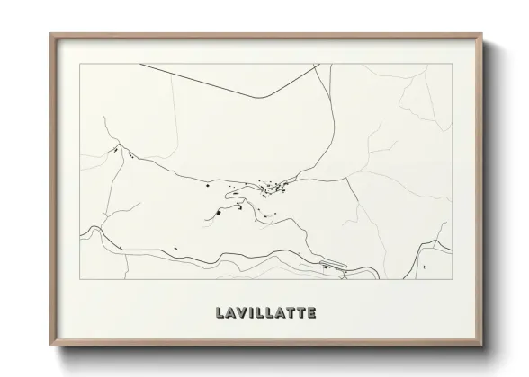 Une affiche de carte sur Lavillatte