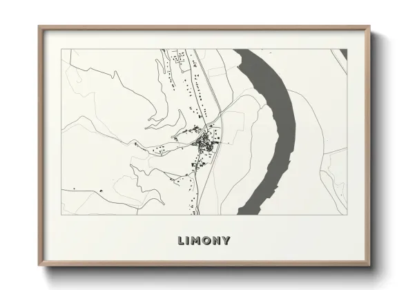 Une affiche de carte sur Limony