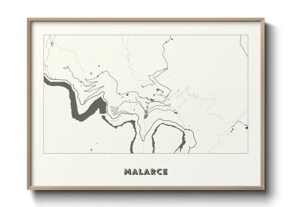 Une affiche de carte sur Malarce