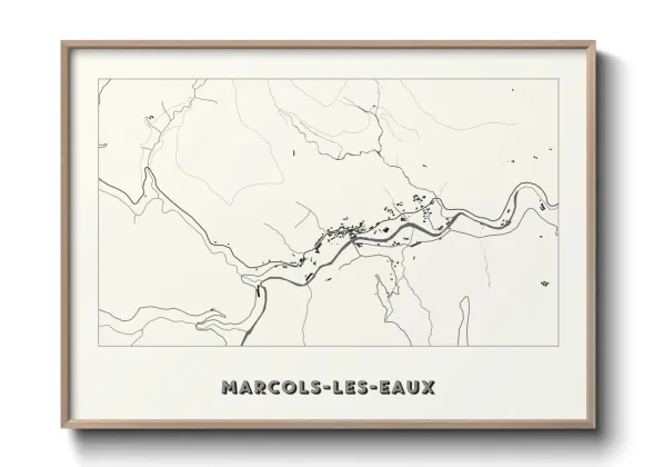 Une affiche de carte sur Marcols-les-Eaux
