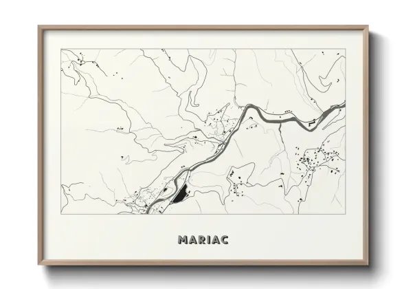 Une affiche de carte sur Mariac