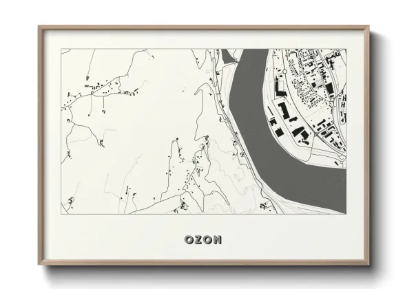 Une affiche de carte sur Ozon