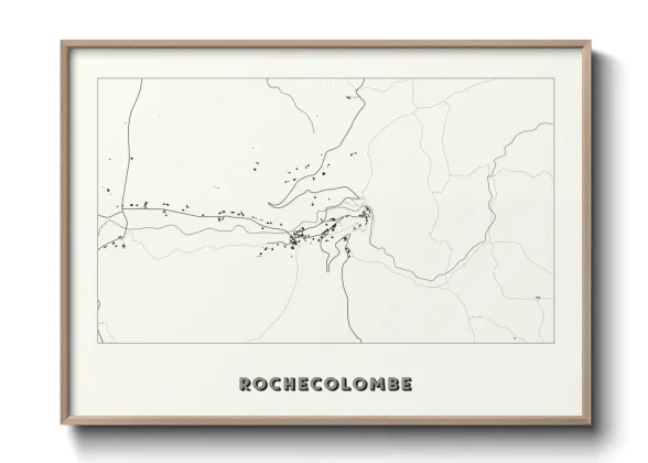 Une affiche de carte sur Rochecolombe