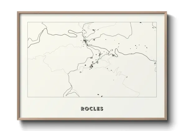 Une affiche de carte sur Rocles