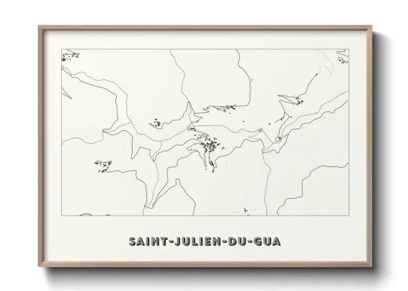 Une affiche de carte sur Saint-Julien-du-Gua